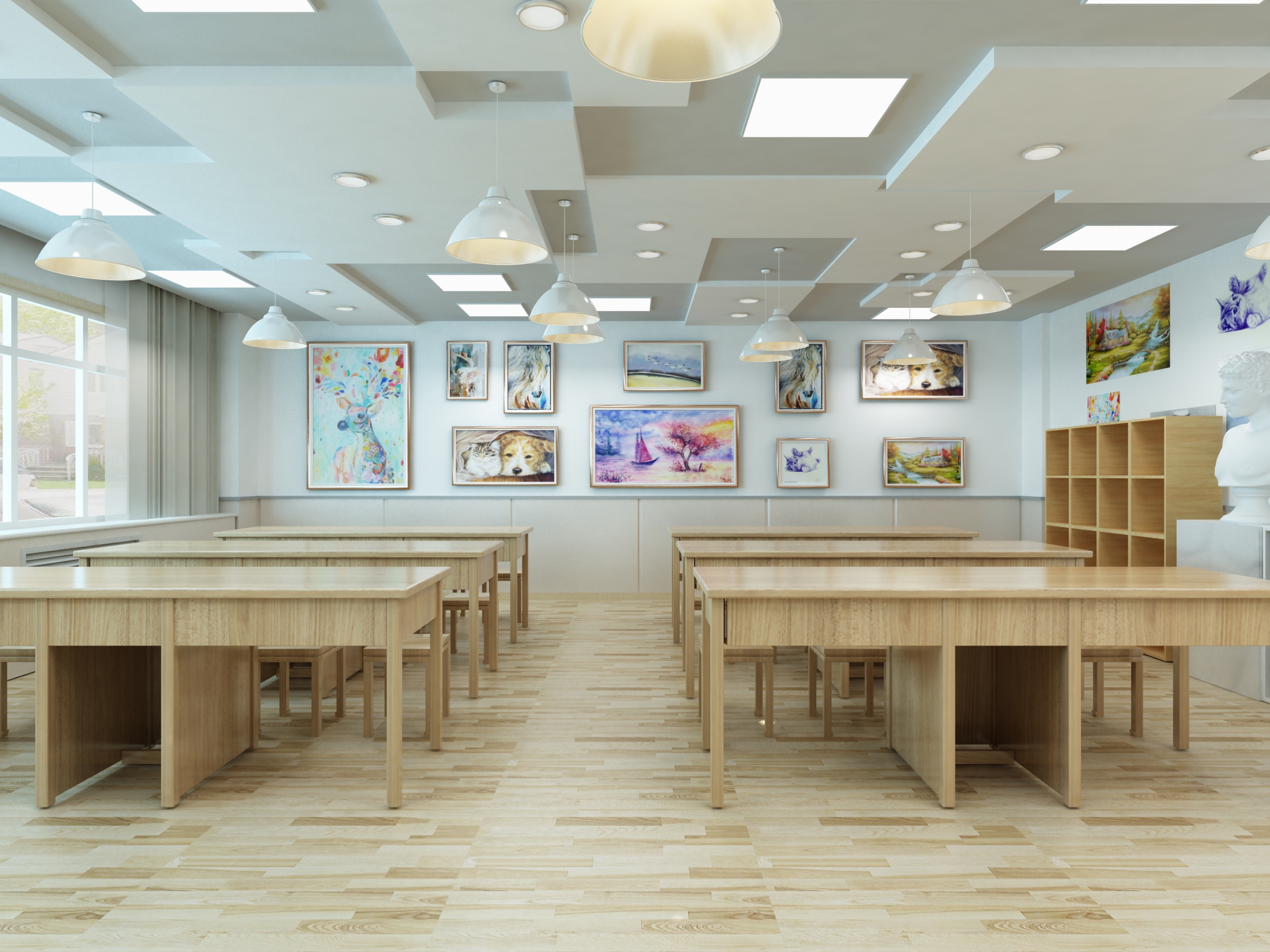 融合美術(shù)與多媒體 繪畫教室的設(shè)計(jì)與裝修策略